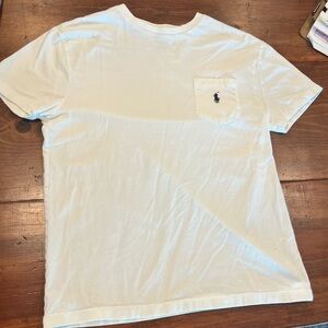 Polo Ralph Lauren White T-Shirt classic fit Small with pocket